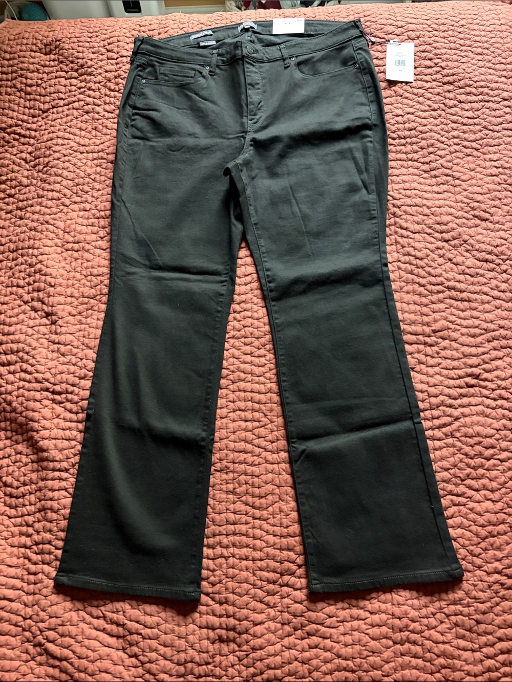 NYDJ 18W Barbara Bootcut Black Jeans